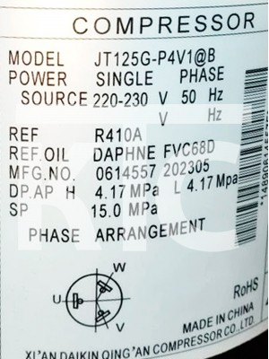 Компрессор JT125G-P4V1@B R410 220V (020754)