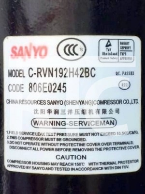 Компрессор C-RVN192H42BC R22 (023063)