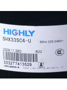 Компрессор SHX33SC4-U 19100BTU R22 (012905) Компрессор SHX33SC4-U 19100BTU R22 (012905)